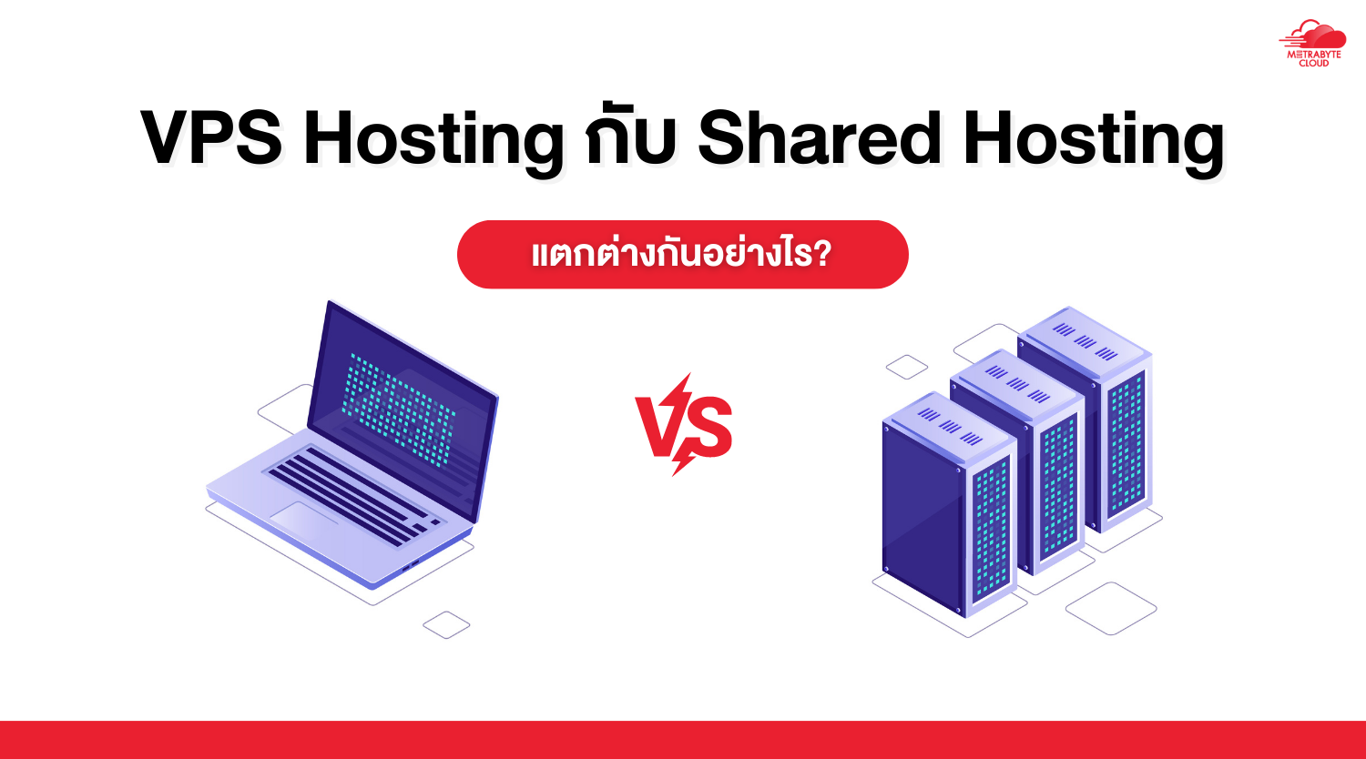 VPS Hosting กับ Shared Hosting แตกต่างกันอย่างไร